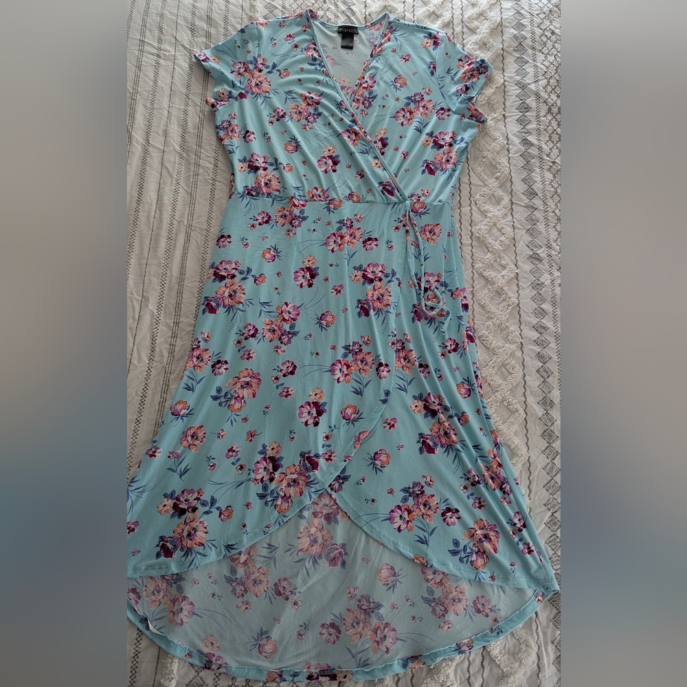 Kristin Nicole Faux Wrap Dress